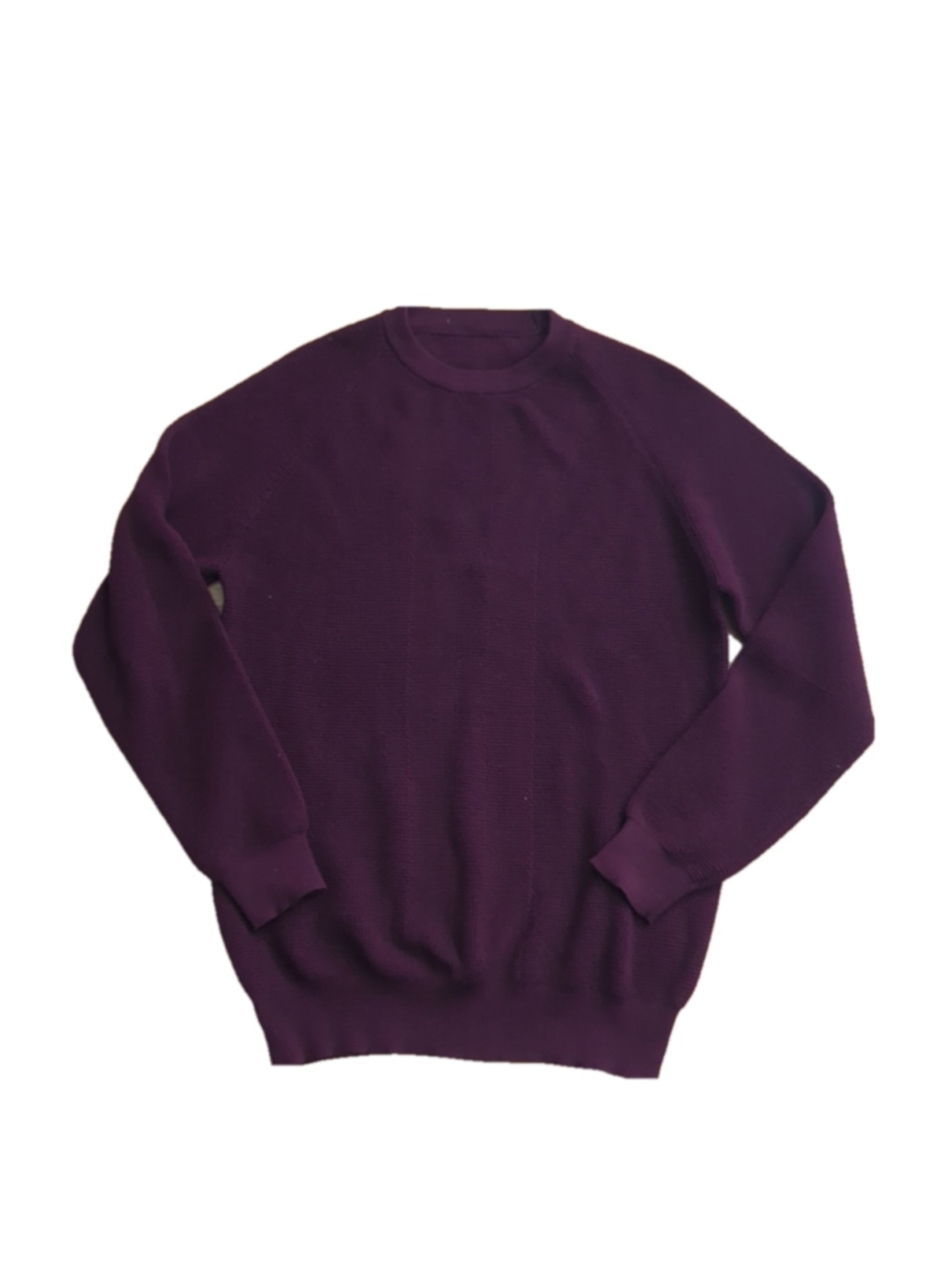 Shein Burgundy Red Crewneck Textured Sweater Large